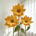Flowerva Sunflower Golden Aura Premium Decor