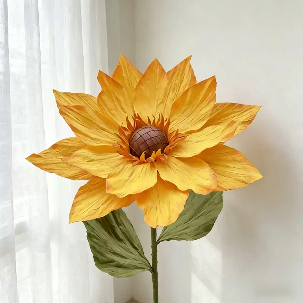 Flowerva Sunflower Golden Aura Premium Decor