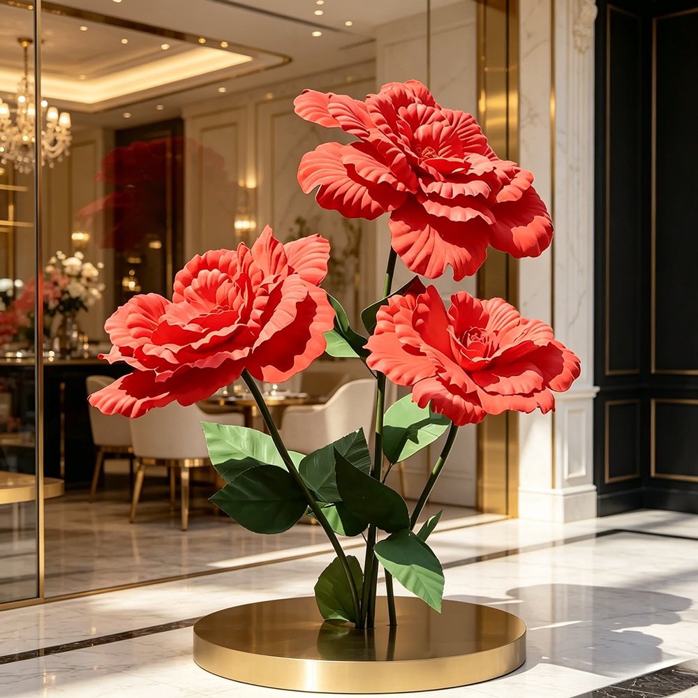 Flowerva Peony Sheer Opulence Premium Decor