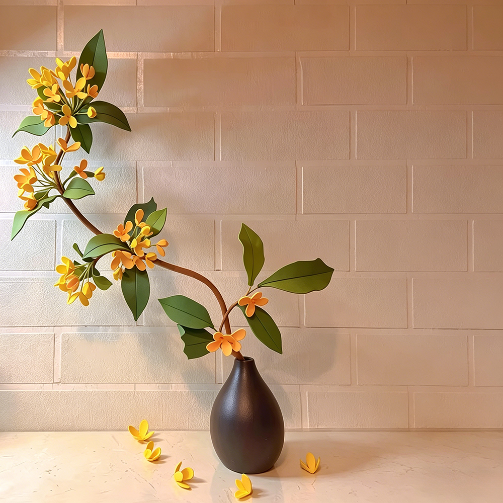 Flowerva Osmanthus Serene Aura Premium Decor