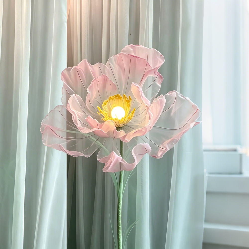 Flowerva Luminous Veil Blooms Premium Decor