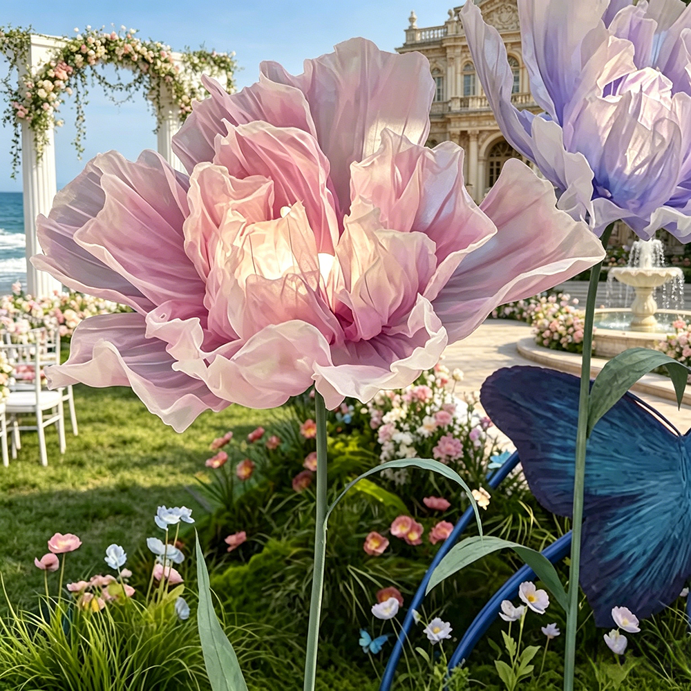 Flowerva Luminous Veil Blooms Premium Decor