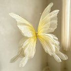 Flowerva Delicate Yellow Drift Art Accent