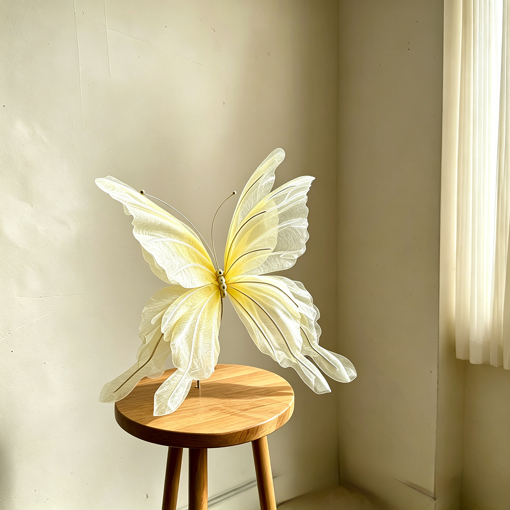 Flowerva Delicate Yellow Drift Art Accent