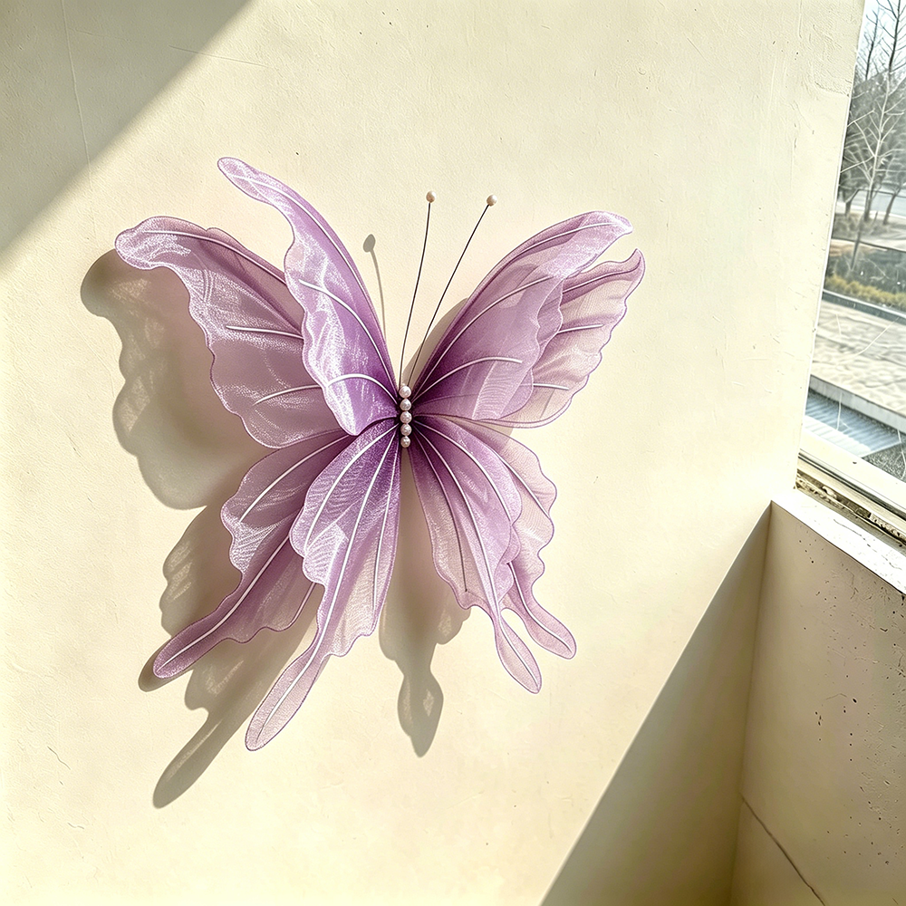 Flowerva Delicate Purple Drift Art Accent
