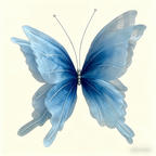 Flowerva Delicate Blue Drift Art Accent