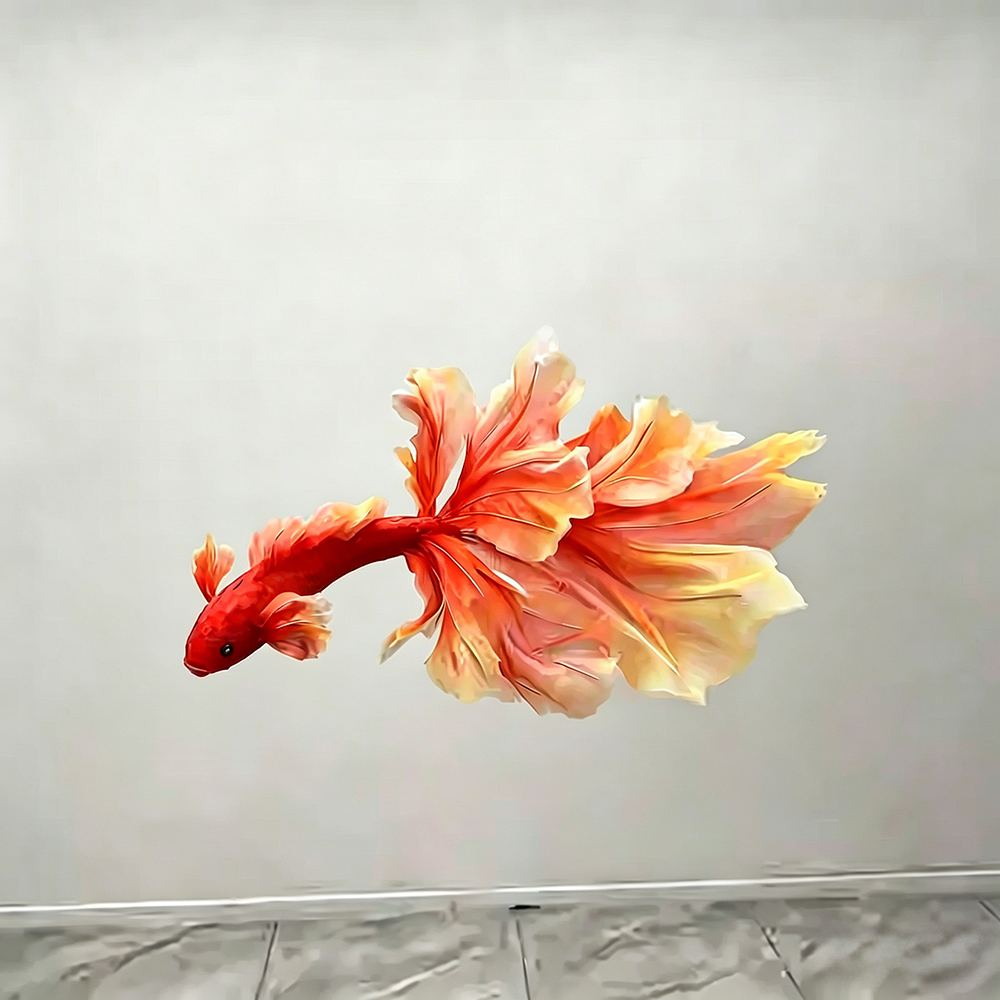 Flowerva Betta Aetherial Swim Premium Decor