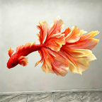 Flowerva Betta Aetherial Swim Premium Decor