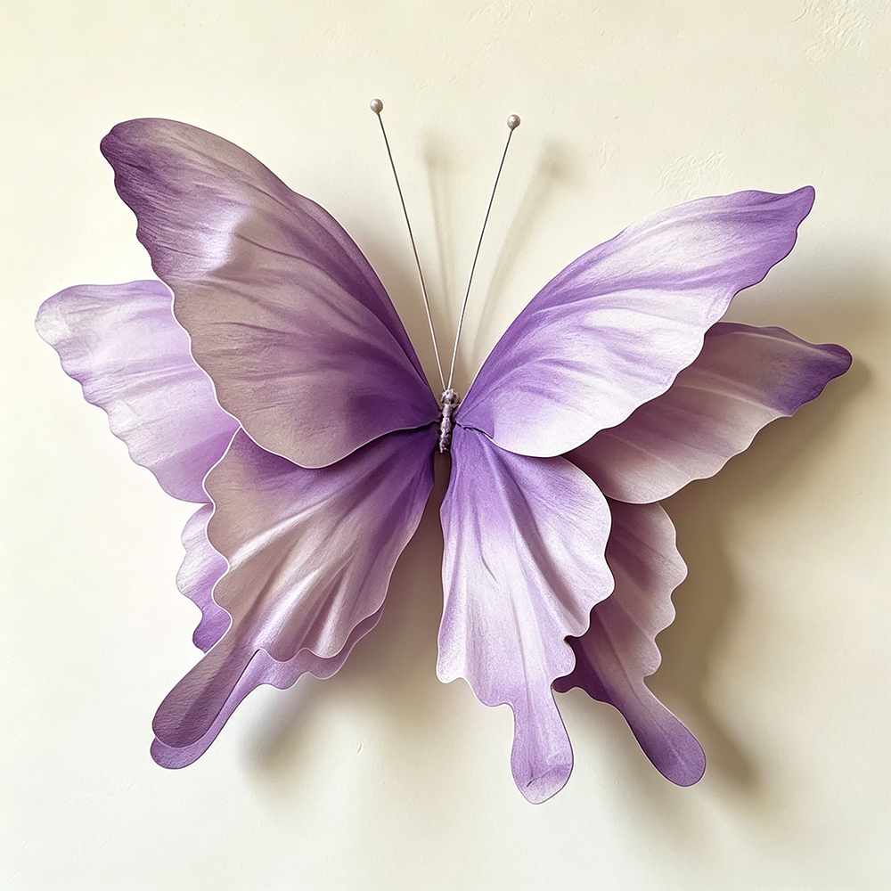 Flowerva Ethereal Purple Flutter Art Accent