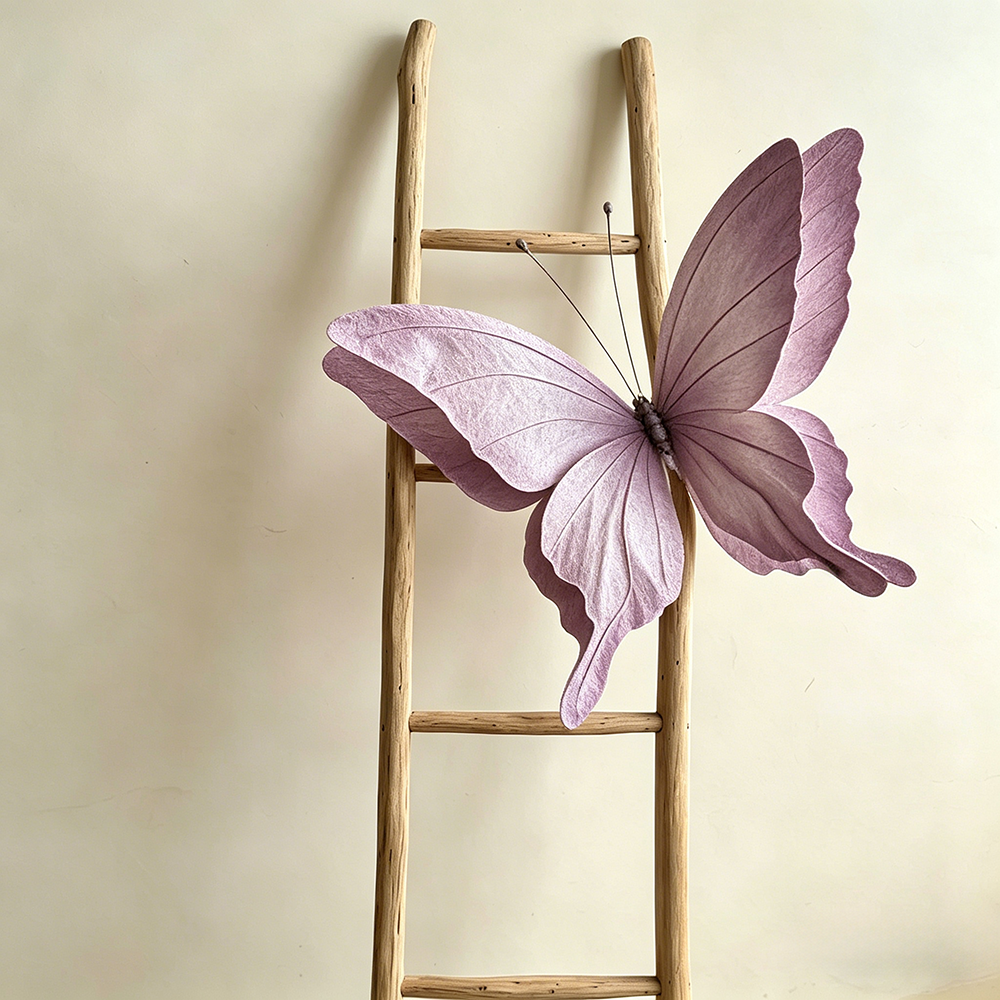 Flowerva Papillon Pink Flutter Art Accent