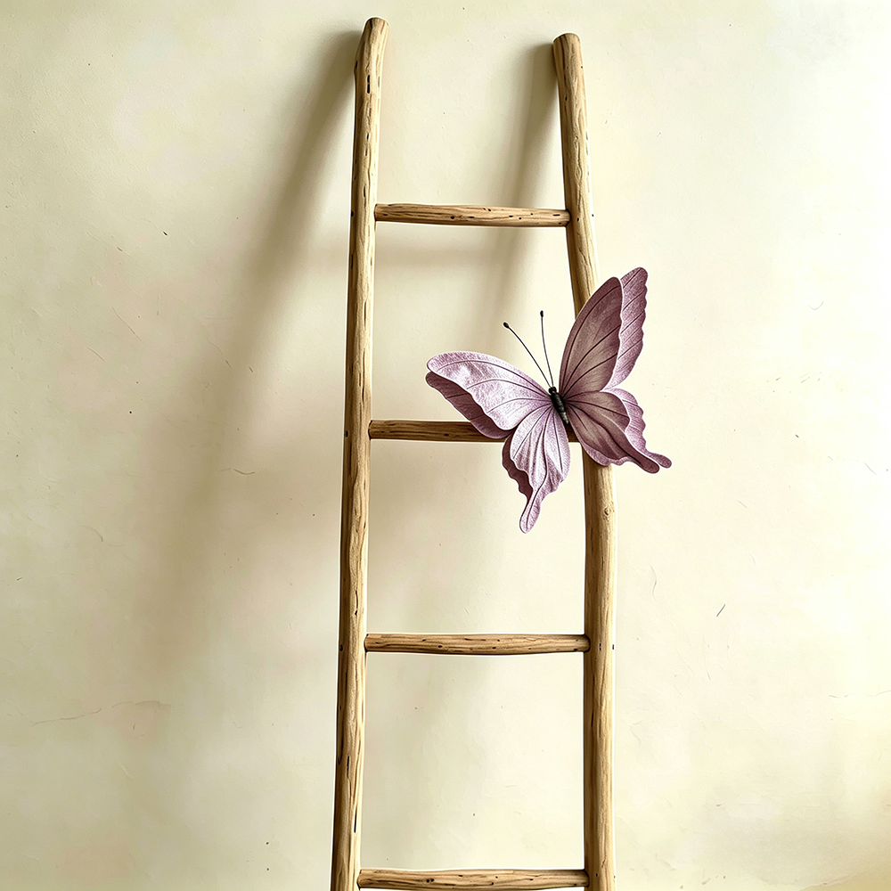 Flowerva Papillon Pink Flutter Art Accent