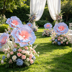 Flowerva Dreamy Pink-Blue Gradient Pearl Premium Flower
