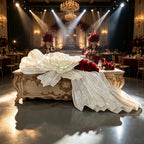 Flowerva Opulent Satin Atelier Installation Wedding Decor