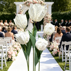 Flowerva Sculptured Tulip Form Premium Decor