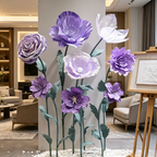 Flowerva Purple Petal Cadence Premium Decor