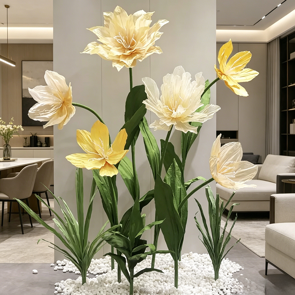 Flowerva Sheer Petal Undulation Premium Decor