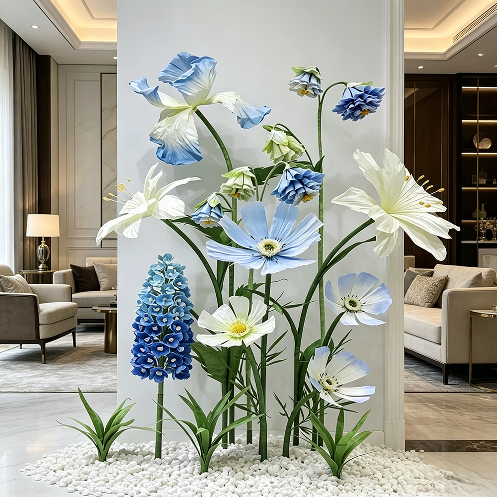Flowerva Blue Meadow Cadence Premium Decor