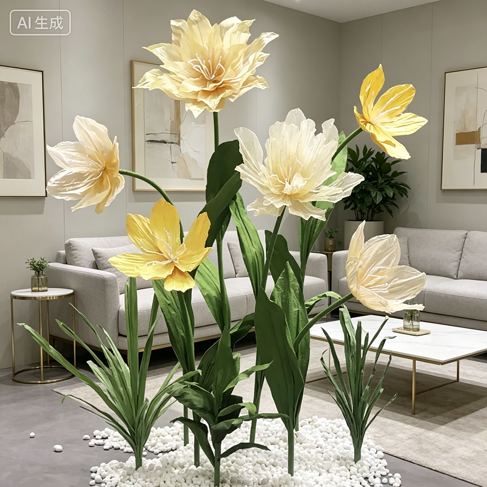 Flowerva Sheer Petal Undulation Premium Decor