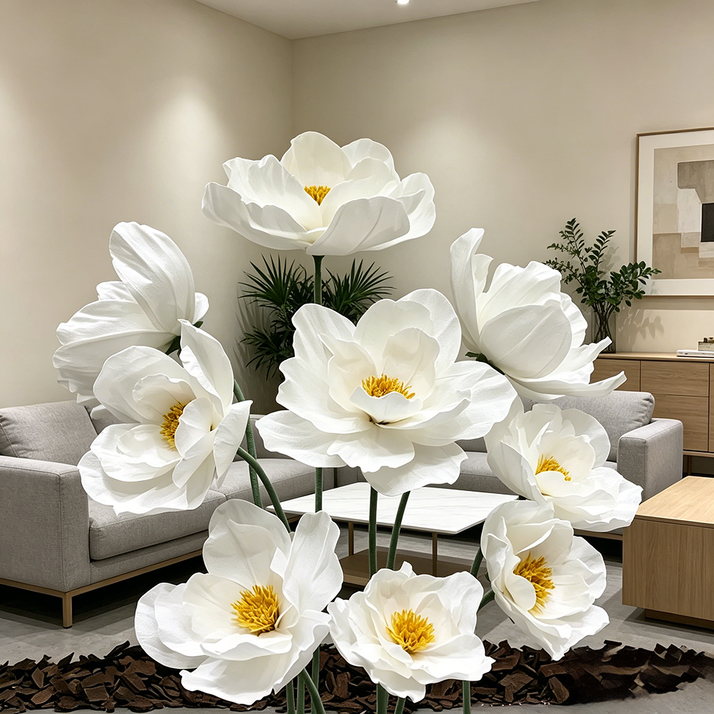 Flowerva Crinkle Petal Whisper Premium Decor