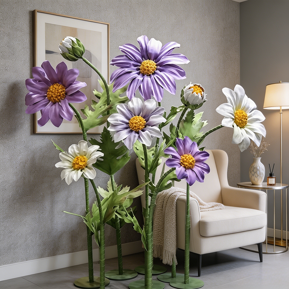 Flowerva Lavender Daisy Premium Decor
