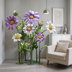 Flowerva Lavender Daisy Premium Decor