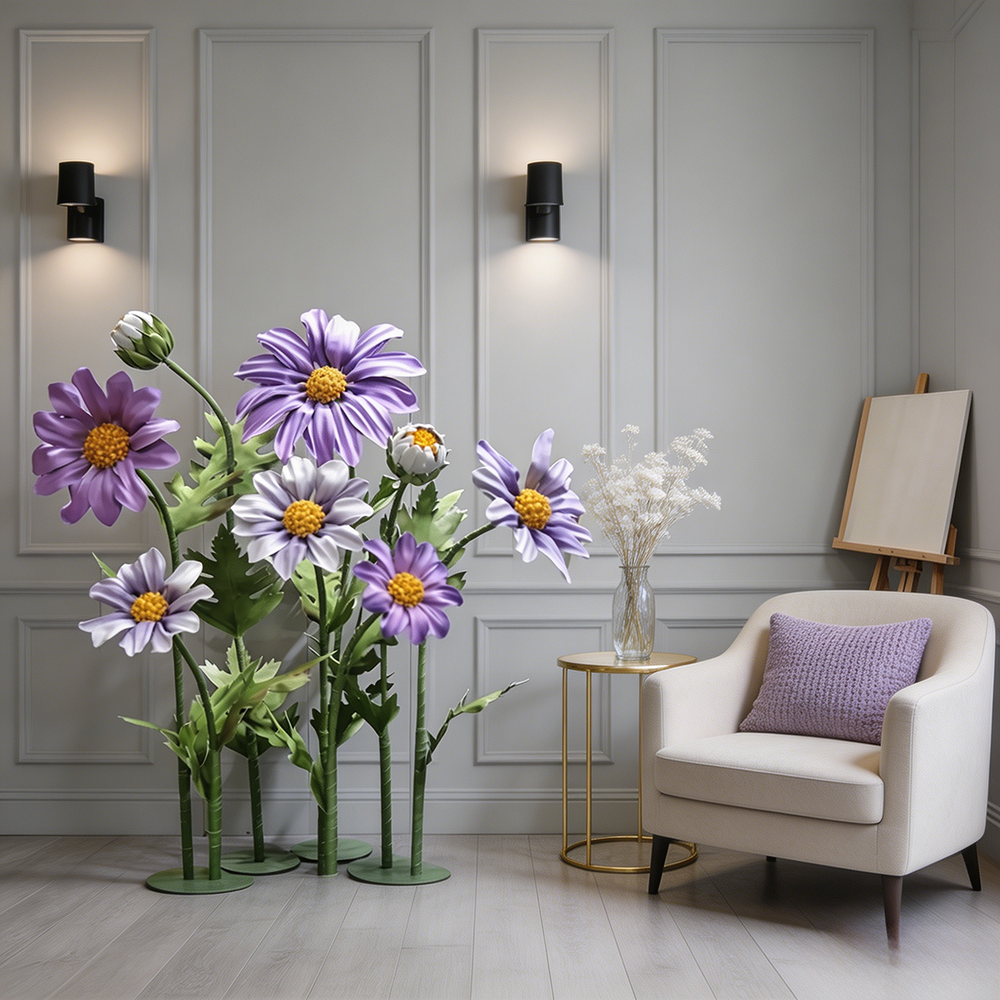 Flowerva Lavender Daisy Premium Decor