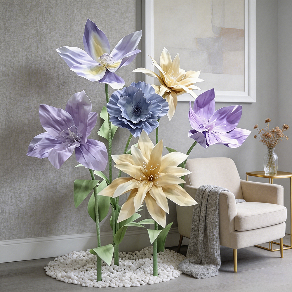 Flowerva Poised Floral Rhythm Premium Decor