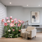 Flowerva Soft Tulip Silhouette Premium Decor