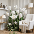 Flowerva Soft Tulip Silhouette Premium Decor