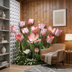 Flowerva Soft Tulip Silhouette Premium Decor