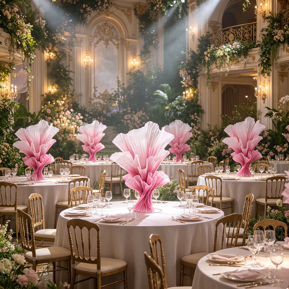 Flowerva Cardamomo Aura Púrpura Pliegue Decoración Premium