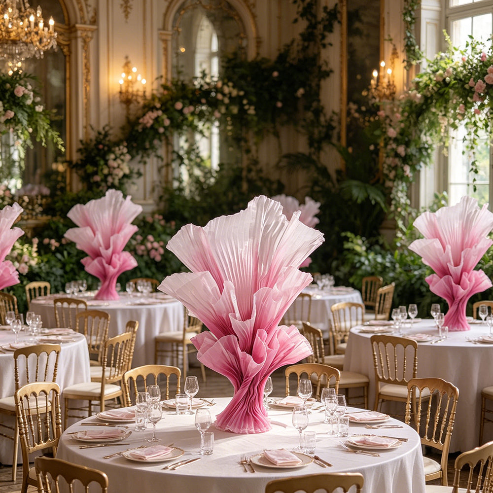 Flowerva Aura Pleat Sculpture Collection Table Flower