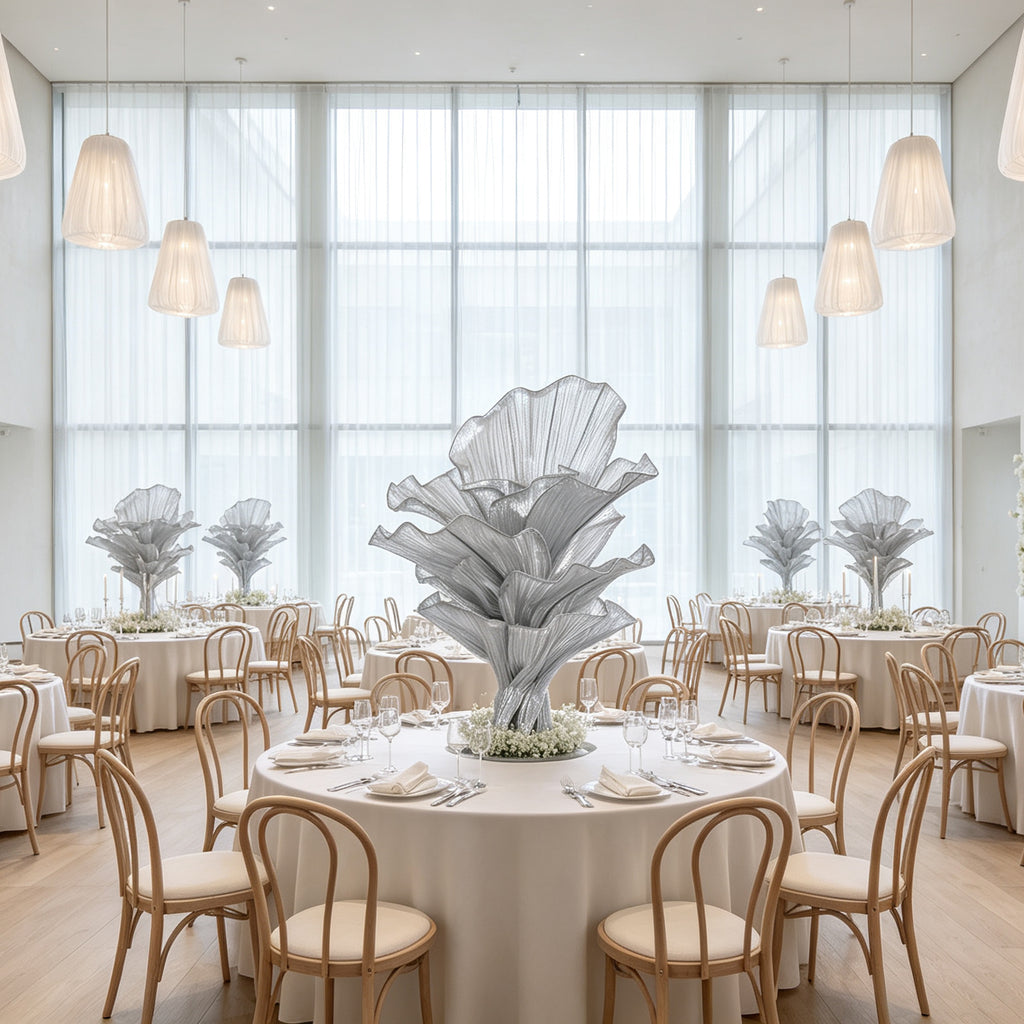 Flowerva Airy Silver Veil Eternal Table Flower