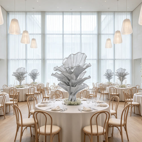 Flowerva Airy Silver Veil Eternal Table Flower