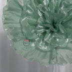 Flowerva Soft Green Dew Ruffle Fabric Decor