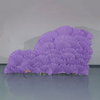 Flowerva Giant Crystal Purple Petal Wave Wedding Party Decoration