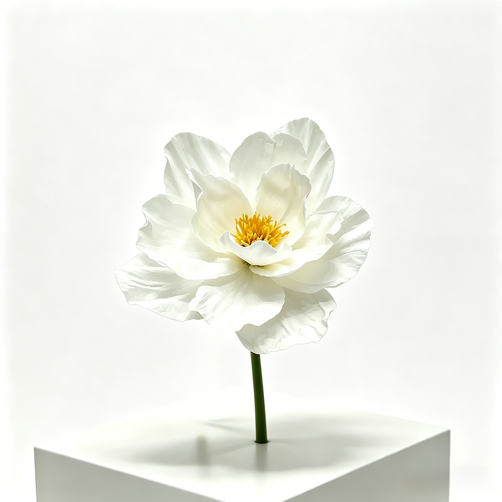 Flowerva Crinkle Petal Whisper Premium Decor