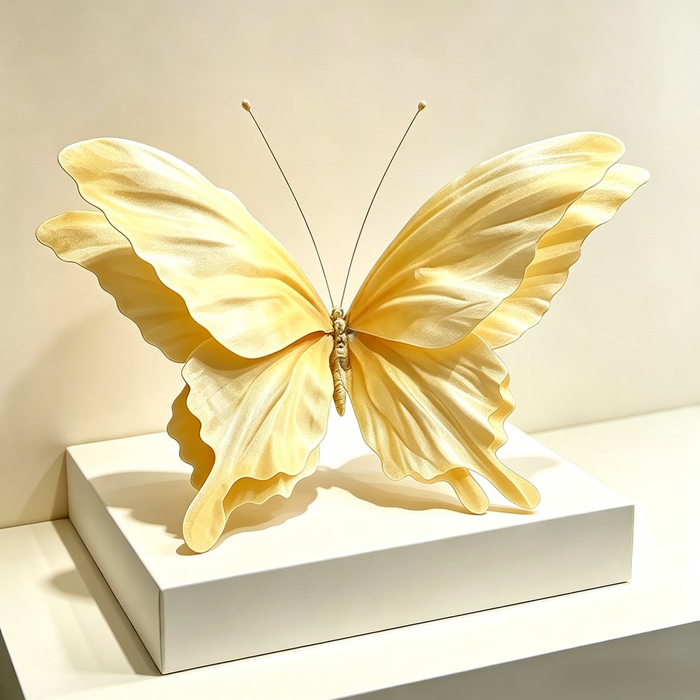 Acento artístico Flutter etéreo amarillo Flowerva