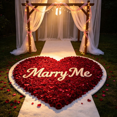 Flowerva  Proposal Scene Decor & Wedding Confetti —Red