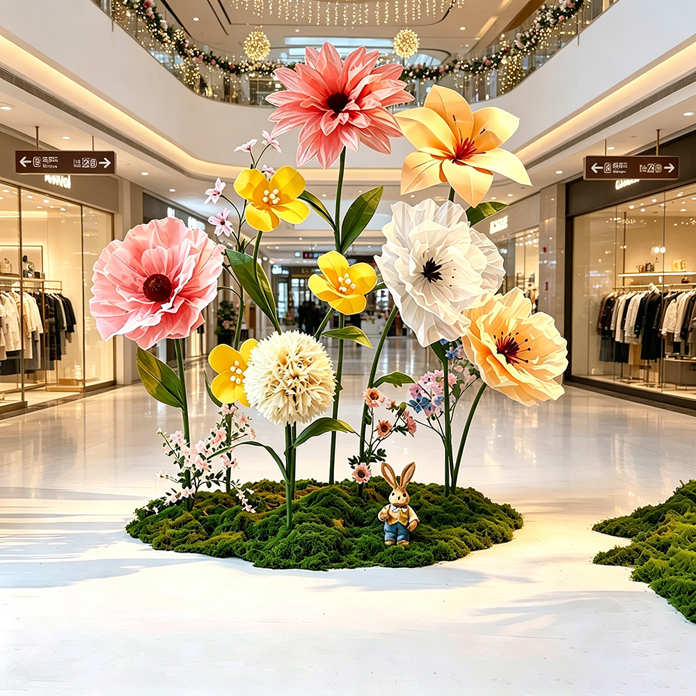 Flowerva Gentle Veilscape Premium Decor