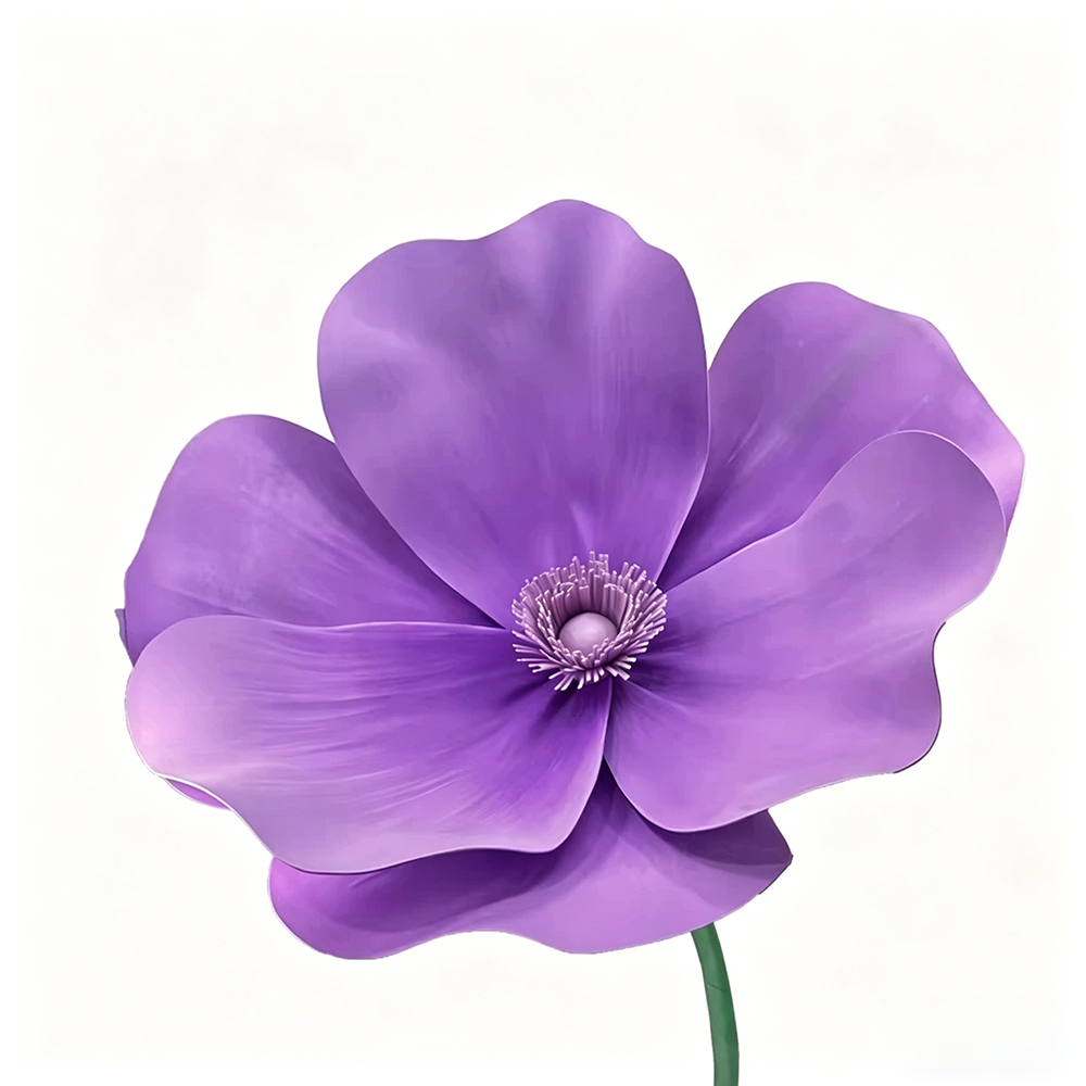 Flowerva Violet Lily Contour Premium Decor