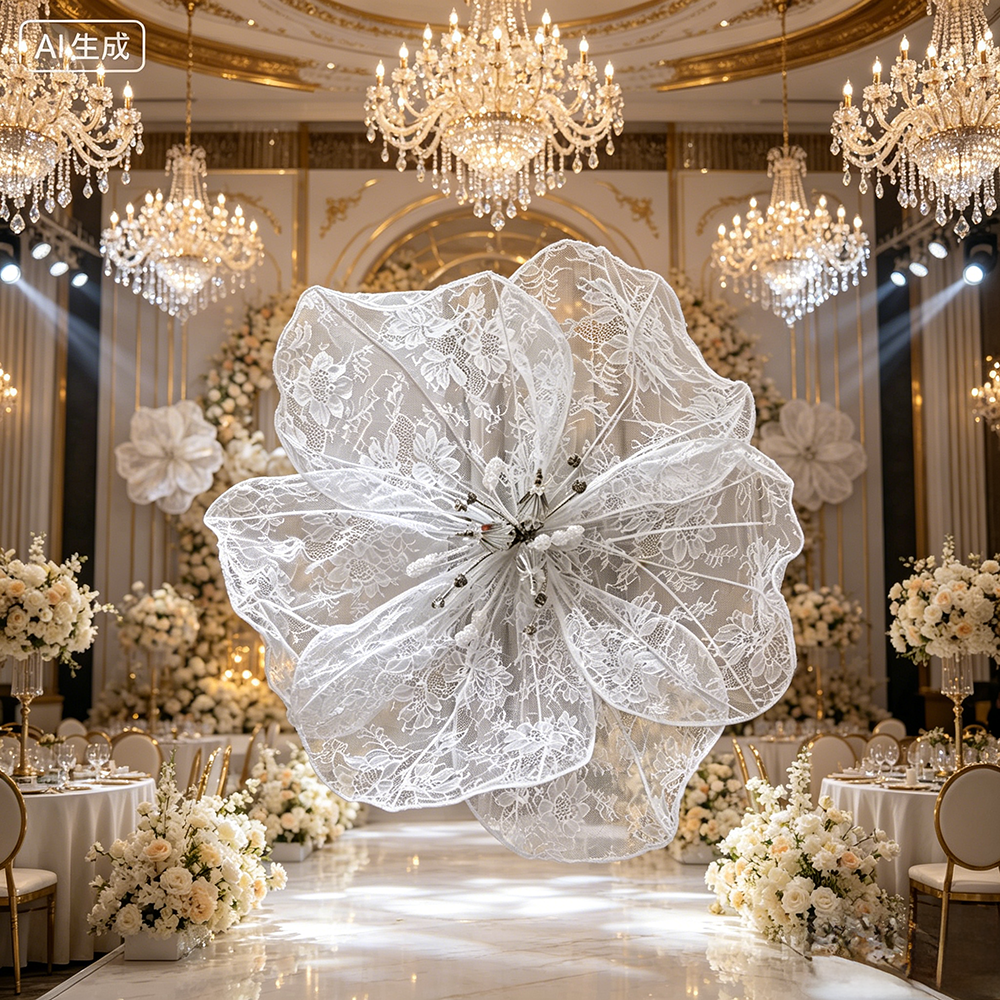 Flowerva Lace Silhouette Floral Art Installation