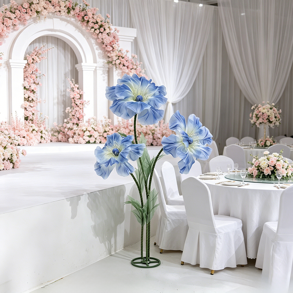 Flowerva Sheer Standing Petal Sculpture Premium Decor