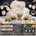 Flowerva Romantic Proposal & Valentine’s Day Confession Balloon Kit with Custom KT Backdrop Decor