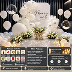 Flowerva Romantic Proposal & Valentine’s Day Confession Balloon Kit with Custom KT Backdrop Decor