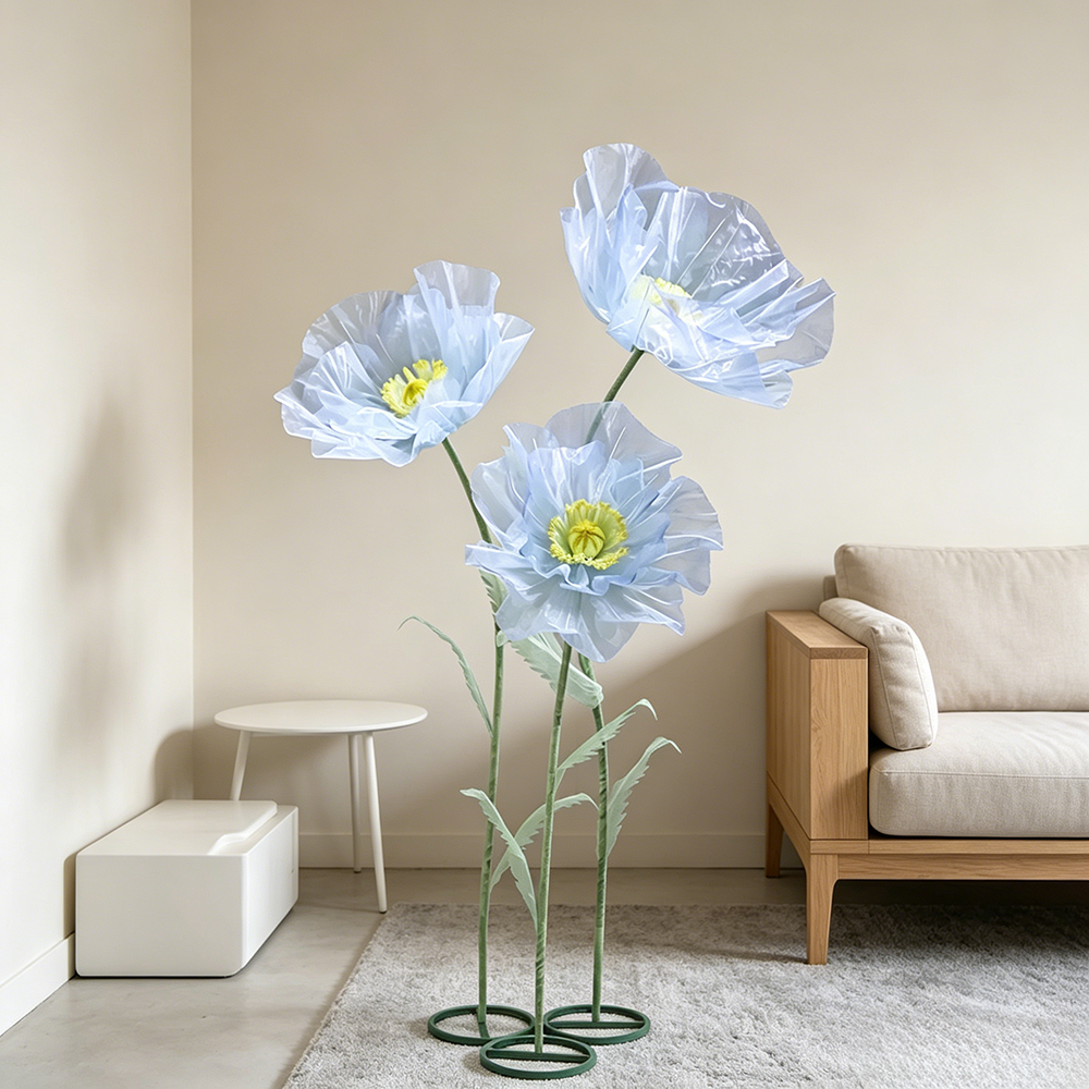 Flowerva Sheer Petal Sculpture Premium Decor
