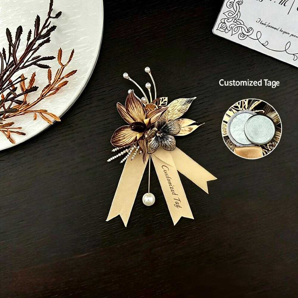Brown Orchid Boutonnière