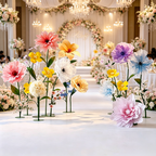 Flowerva Gentle Veilscape Premium Decor