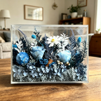 Flowerva Sunlit Botanical Acrylic Display Premium Decor