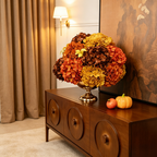 Flowerva Regal Opulencia Fruncida Decoración Premium